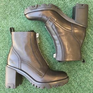 Rag & Bone Shiloh High Zip Combat Boot in Black